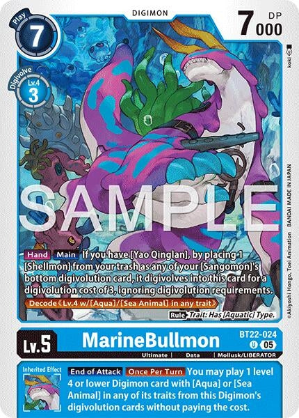 Image for MarineBullmon [BT22-024 U] - Digimon Card Game