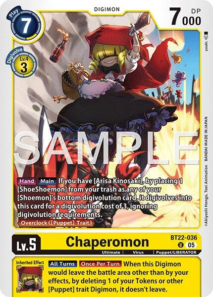 Image for Chaperomon [BT22-036 U] - Digimon Card Game