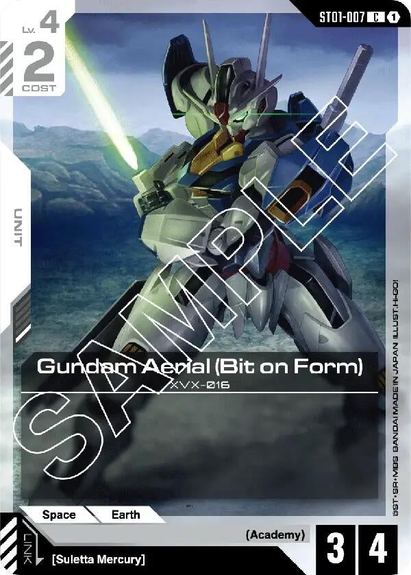 Image for Gundam Aerial (Bit on Form) [ST01-007] - Gundam Card Game