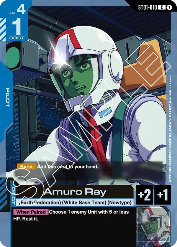 Image for Amuro Ray [ST01-010] - Gundam Card Game