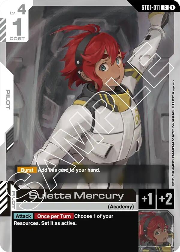Image for Suletta Mercury [ST01-011] - Gundam Card Game
