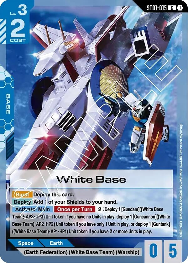 Image for White Base [ST01-015] - Gundam Card Game