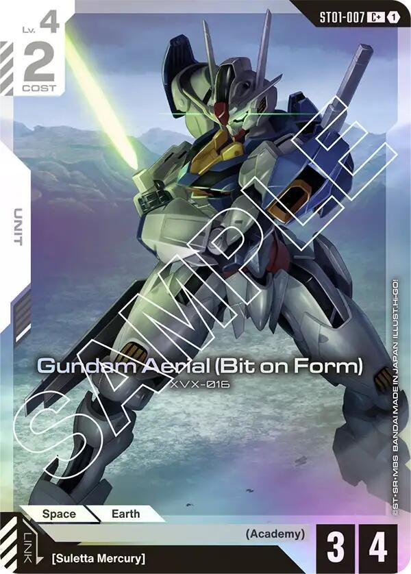 Image for Gundam Aerial (Bit on Form) (C+) [ST01-007] - Gundam Card Game