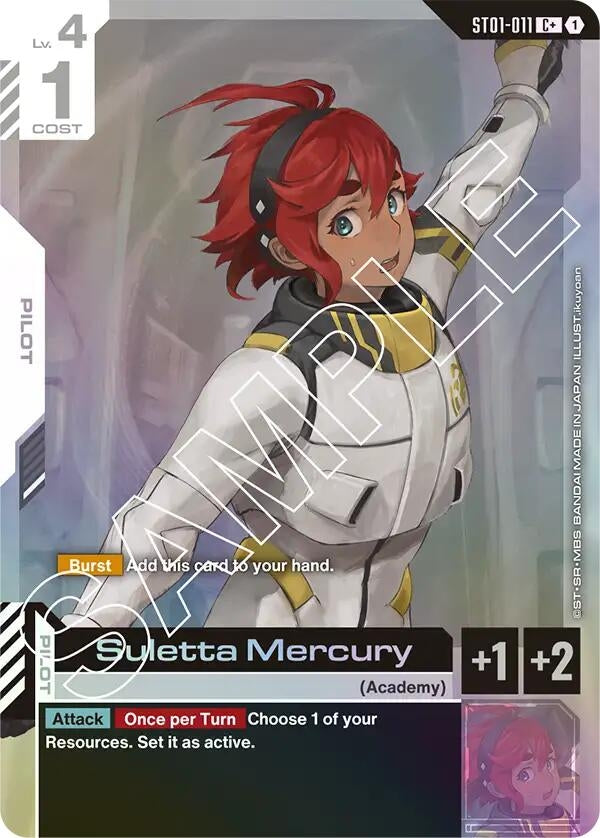 Image for Suletta Mercury (C+) [ST01-011] - Gundam Card Game