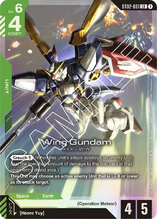 Image for Wing Gundam [ST02-001] - Gundam Card Game