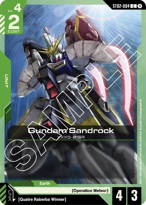Image for Gundam Sandrock [ST02-004] - Gundam Card Game