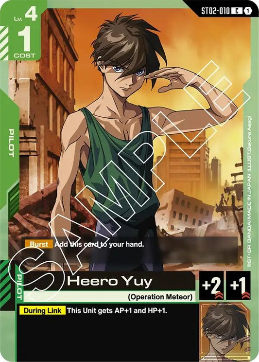 Image for Heero Yuy [ST02-010] - Gundam Card Game