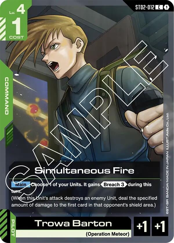 Image for Simultaneous Fire [ST02-012] - Gundam Card Game