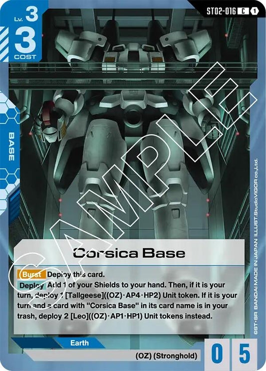 Image for Corsica Base [ST02-016] - Gundam Card Game