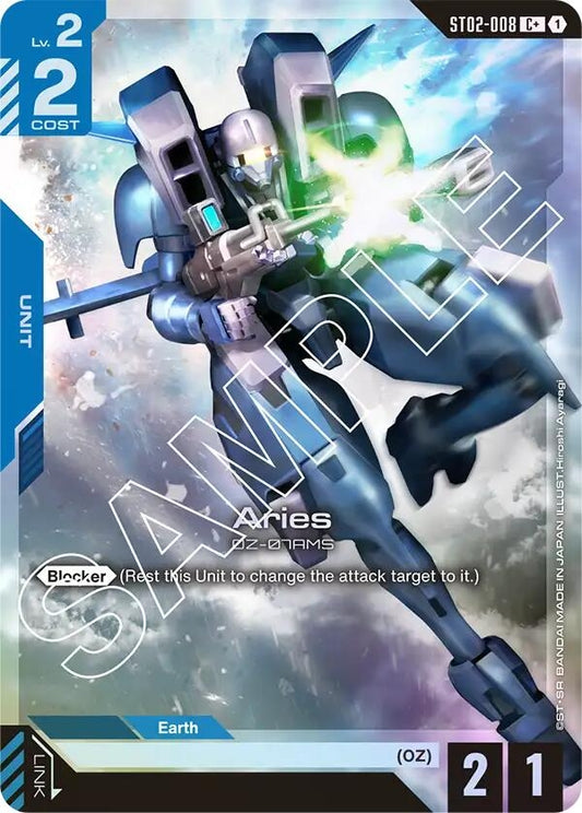 Image for Aries (C+) [ST02-008] - Gundam Card Game