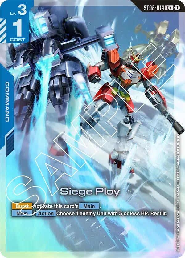 Image for Siege Ploy (C+) [ST02-014] - Gundam Card Game