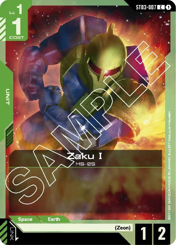 Image for Zaku I [ST03-007] - Gundam Card Game
