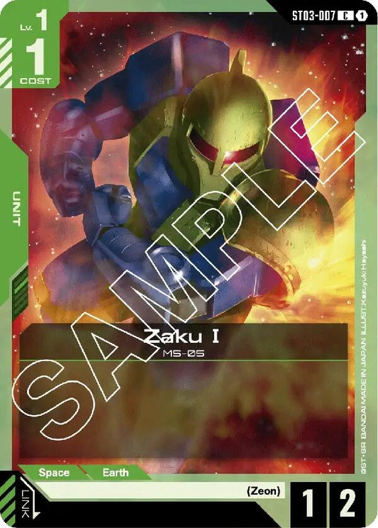 Image for Zaku I [ST03-007] - Gundam Card Game