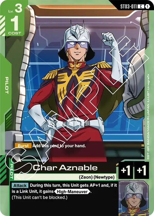 Image for Char Aznable [ST03-011] - Gundam Card Game