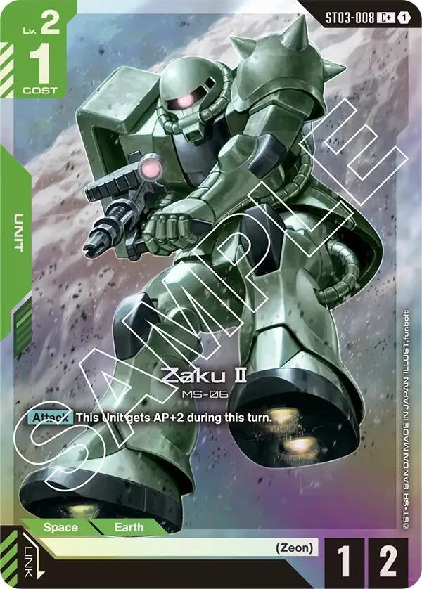 Image for Zaku II (C+) [ST03-008] - Gundam Card Game