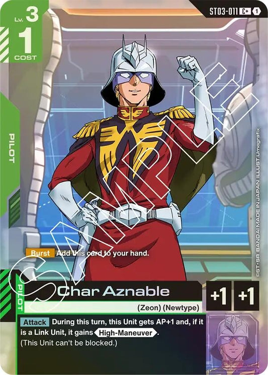 Image for Char Aznable (C+) [ST03-011] - Gundam Card Game
