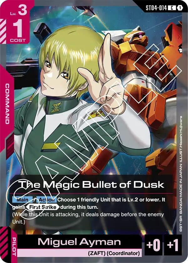 Image for The Magic Bullet of Dusk [ST04-014] - Gundam Card Game