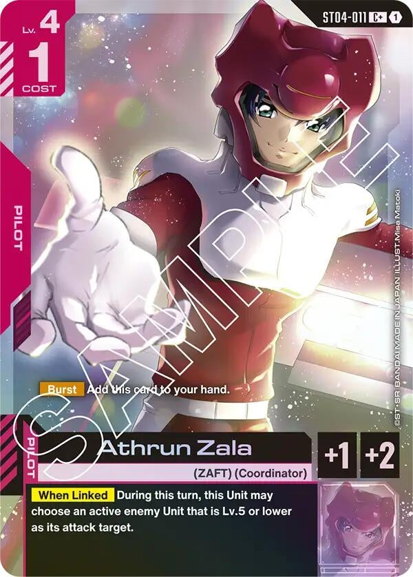Image for Athrun Zala (C+) [ST04-011] - Gundam Card Game