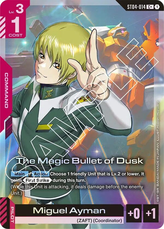 Image for The Magic Bullet of Dusk (C+) [ST04-014] - Gundam Card Game