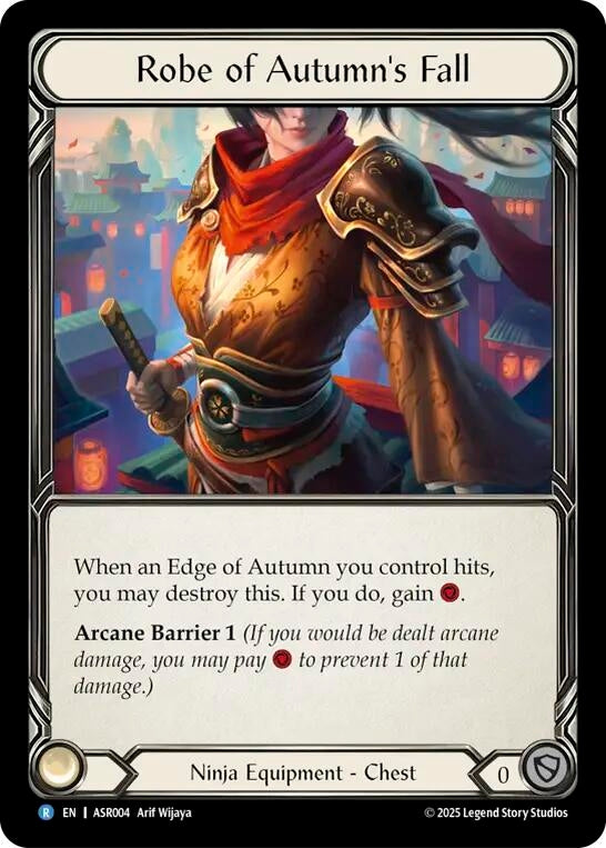 Image for Robe of Autumn's Fall [ASR004] - Flesh and Blood TCG
