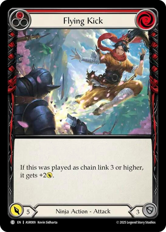 Image for Flying Kick (Red) [ASR009] - Flesh and Blood TCG
