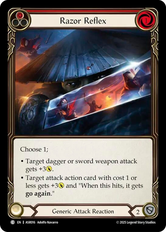 Image for Razor Reflex (Red) [ASR016] - Flesh and Blood TCG