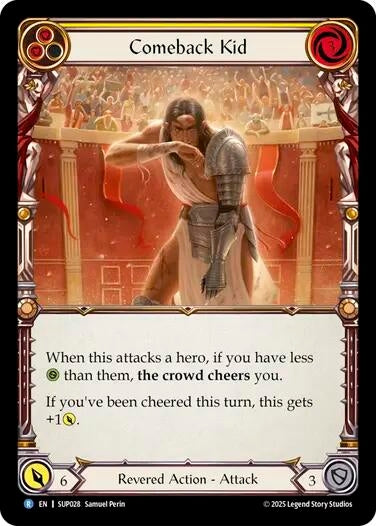 Image for Comeback Kid (Yellow) [SUP028] - Flesh and Blood TCG