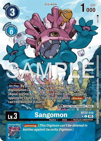 Image for Sangomon (Box Topper) [BT22-018 C] - Digimon Card Game