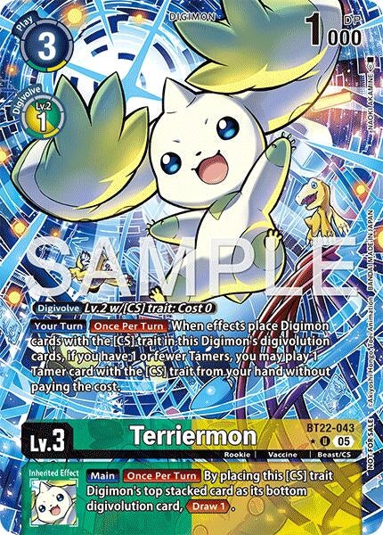 Image for Terriermon (Box Topper) [BT22-043 U] - Digimon Card Game