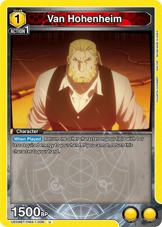 Image for Van Hohenheim [UE09BT/FMA-1-006] - Union Arena