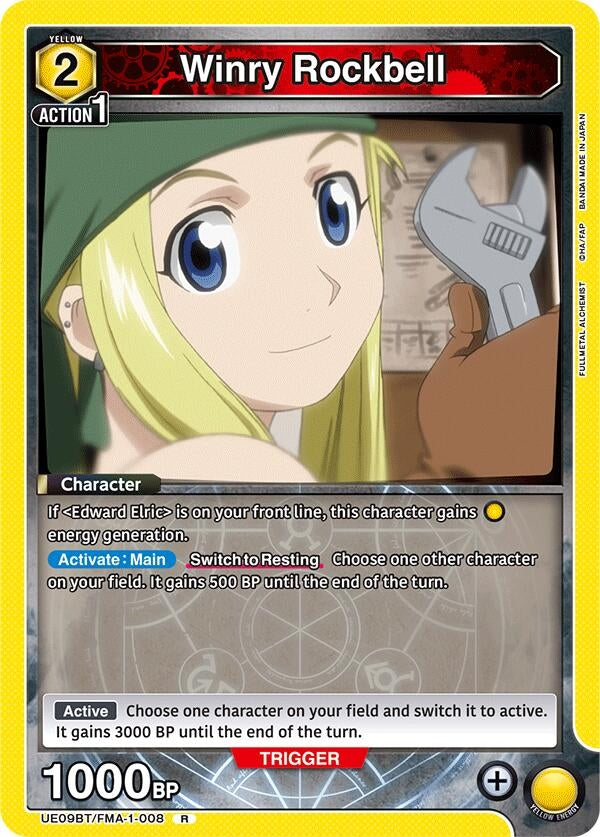 Image for Winry Rockbell (008) [UE09BT/FMA-1-008] - Union Arena