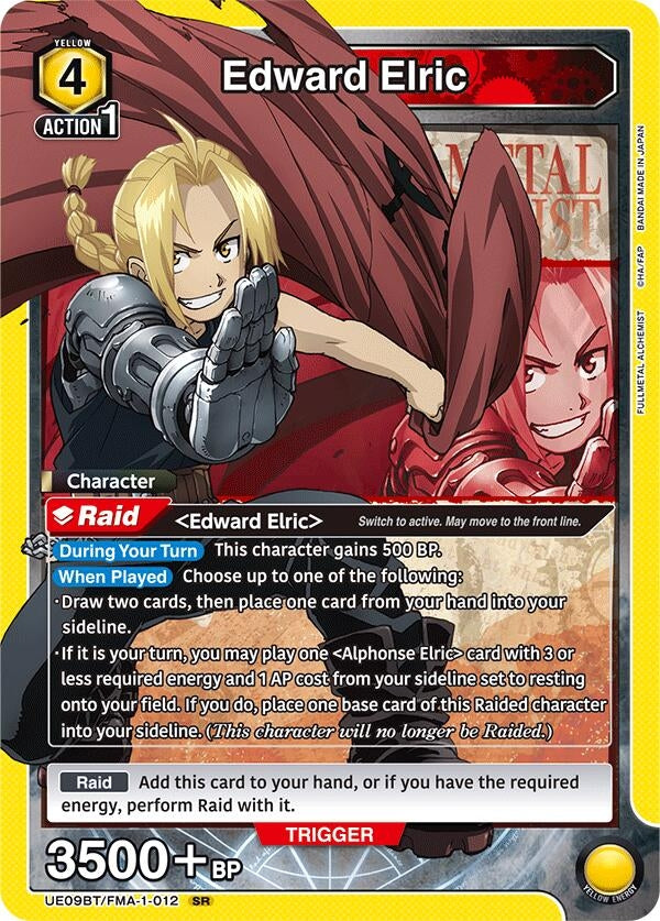 Image for Edward Elric (012) [UE09BT/FMA-1-012] - Union Arena