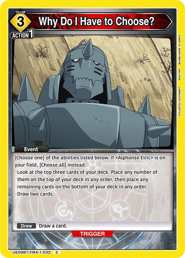 Image for Why Do I Have to Choose? [UE09BT/FMA-1-032] - Union Arena