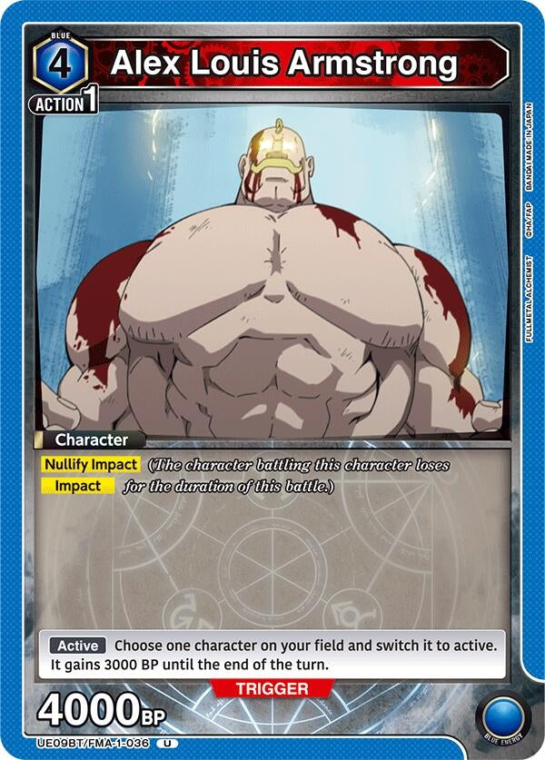 Image for Alex Louis Armstrong (036) [UE09BT/FMA-1-036] - Union Arena