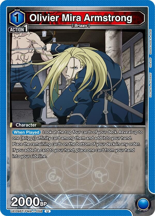 Image for Olivier Mira Armstrong (058) [UE09BT/FMA-1-058] - Union Arena