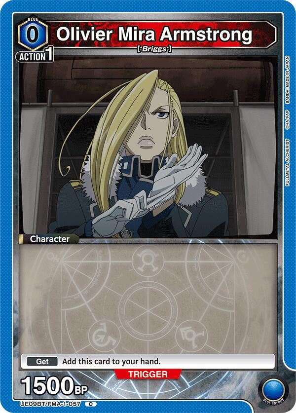 Image for Olivier Mira Armstrong (057) (Box Topper Foil) [UE09BT/FMA-1-057] - Union Arena