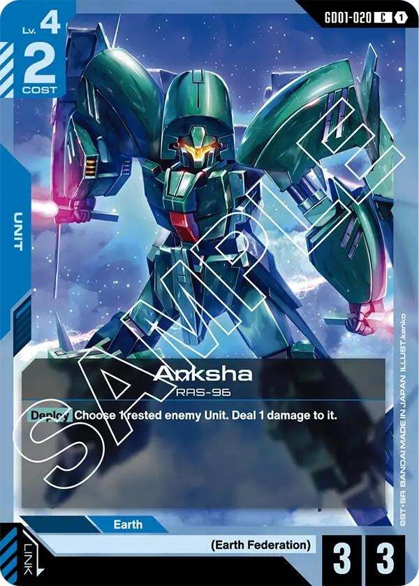 Image for Anksha [GD01-020] - Gundam Card Game