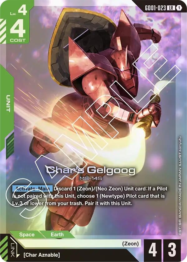 Image for Char's Gelgoog [GD01-023] - Gundam Card Game