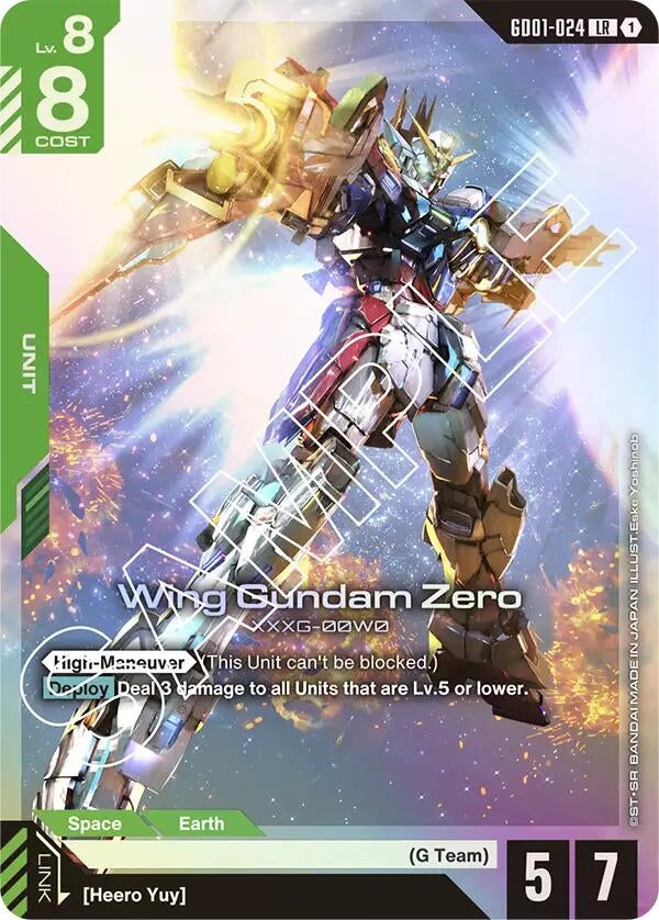 Image for Wing Gundam Zero [GD01-024] - Gundam Card Game