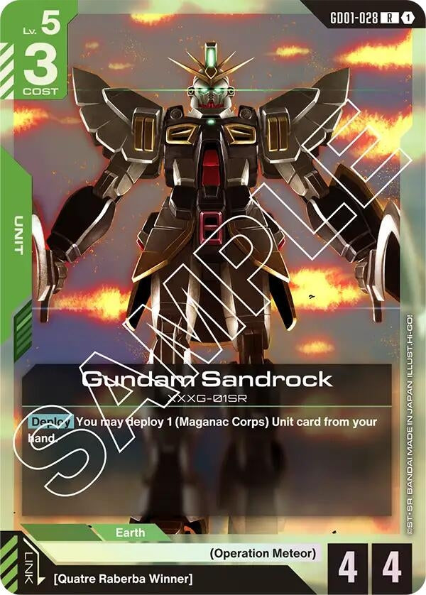 Image for Gundam Sandrock [GD01-028] - Gundam Card Game