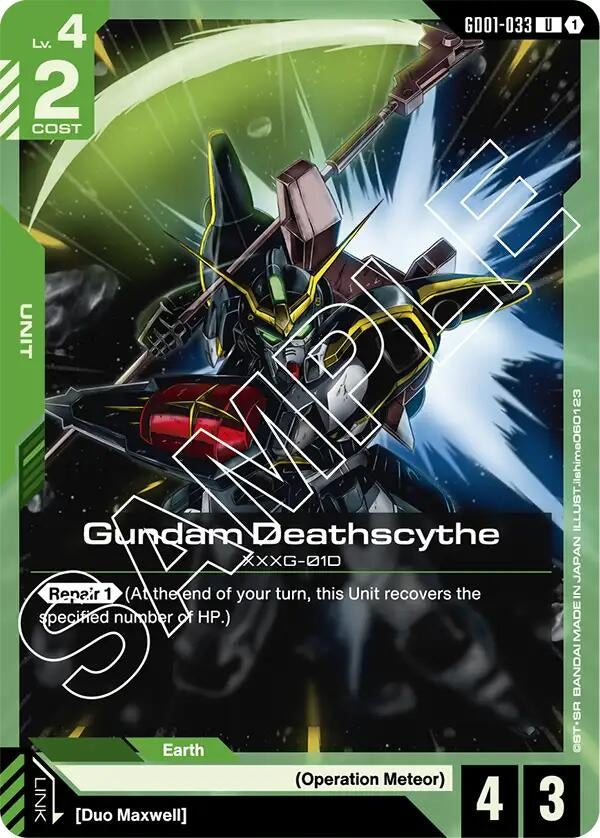 Image for Gundam Deathscythe (GD01-033) [GD01-033] - Gundam Card Game