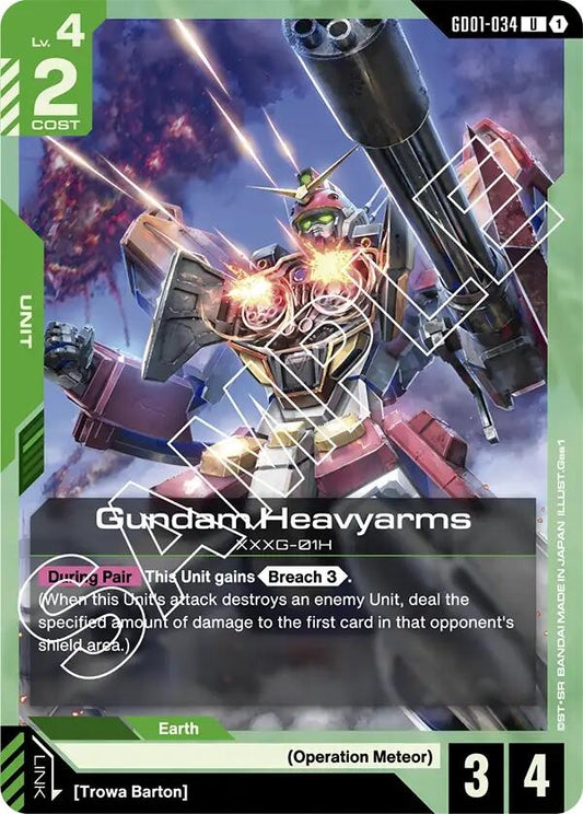 Image for Gundam Heavyarms [GD01-034] - Gundam Card Game
