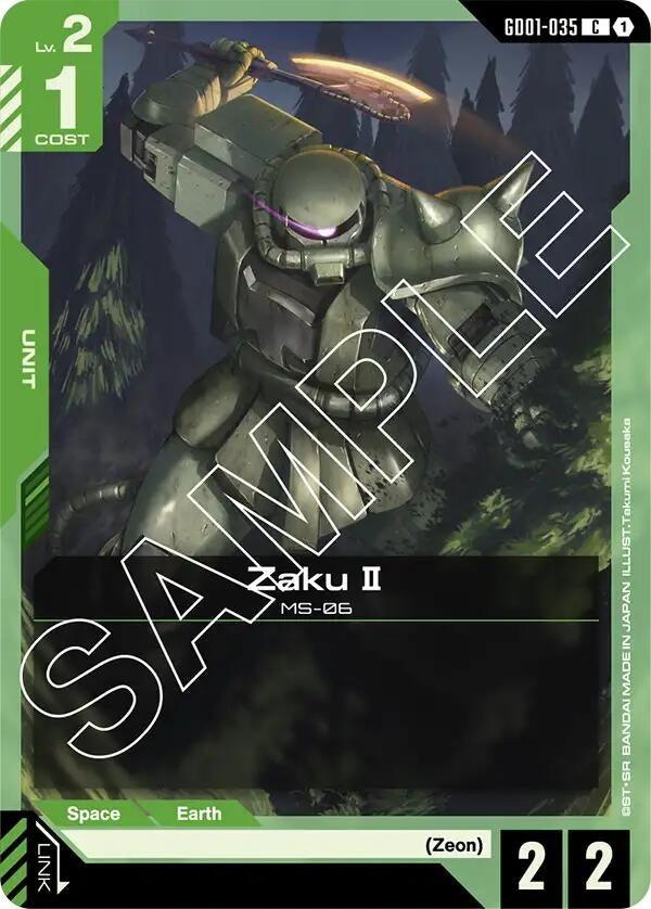 Image for Zaku II [GD01-035] - Gundam Card Game