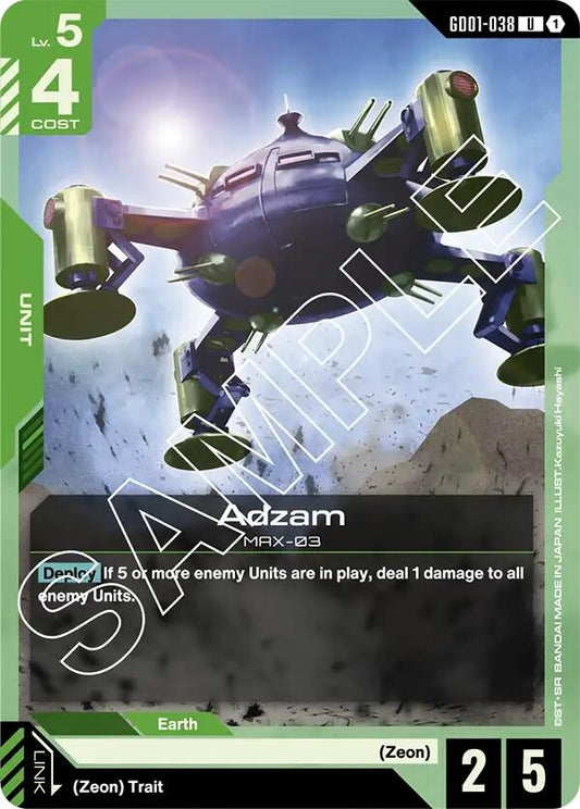 Image for Adzam [GD01-038] - Gundam Card Game