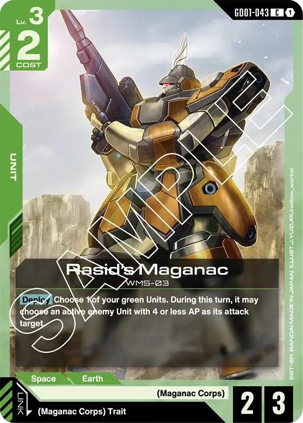 Image for Rasid's Maganac [GD01-043] - Gundam Card Game