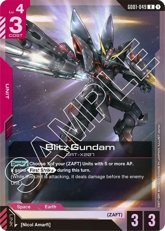 Image for Blitz Gundam [GD01-049] - Gundam Card Game