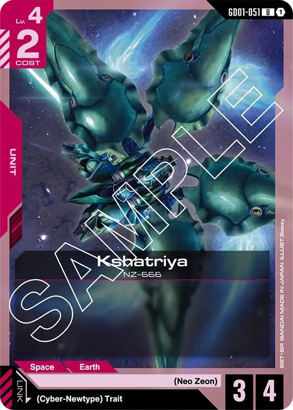 Image for Kshatriya (GD01-051) [GD01-051] - Gundam Card Game