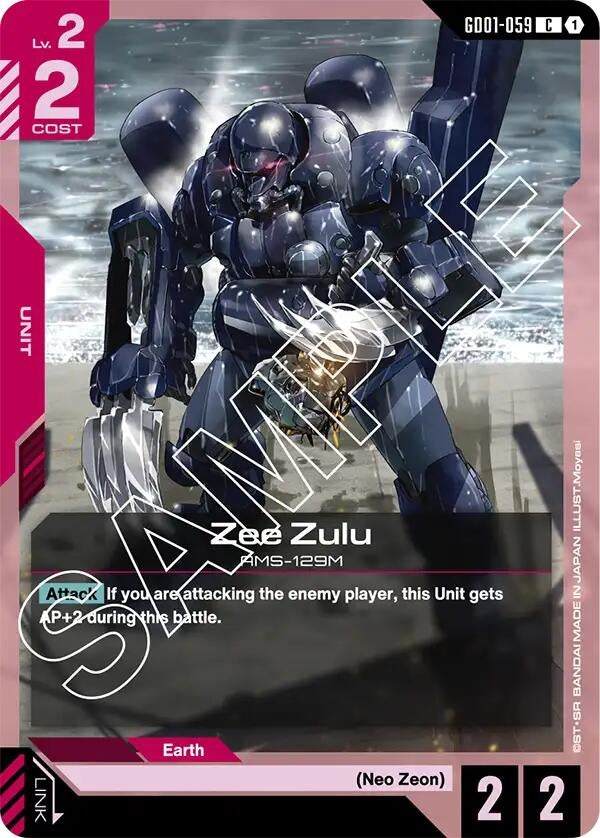 Image for Zee Zulu [GD01-059] - Gundam Card Game