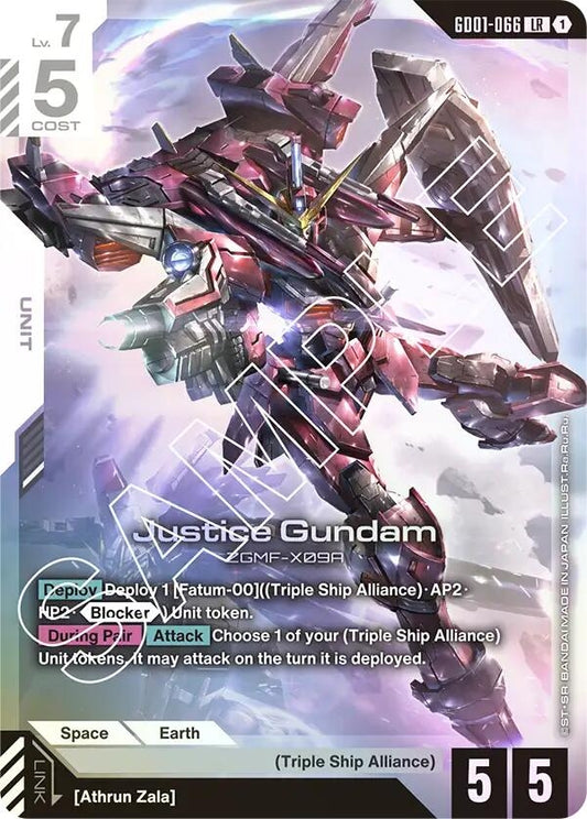 Image for Justice Gundam [GD01-066] - Gundam Card Game