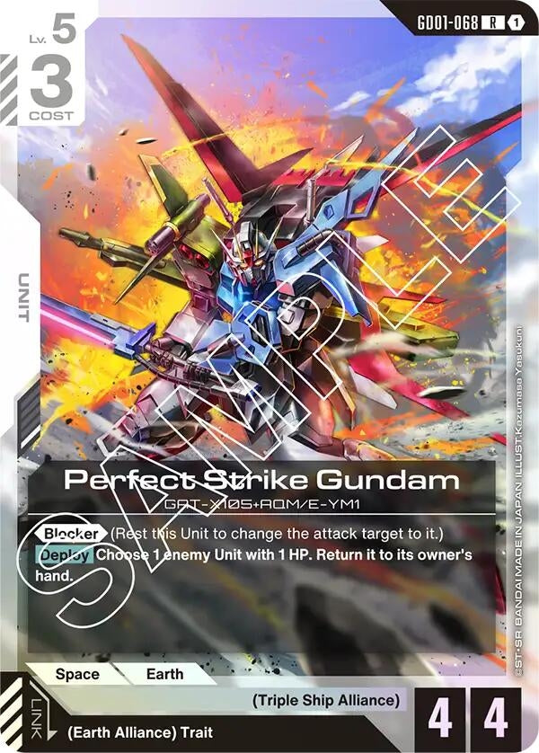 Image for Perfect Strike Gundam [GD01-068] - Gundam Card Game